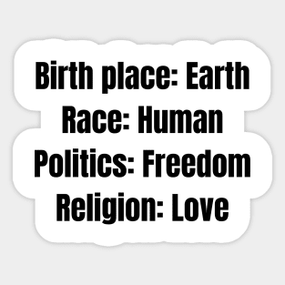 Religion: Love Sticker